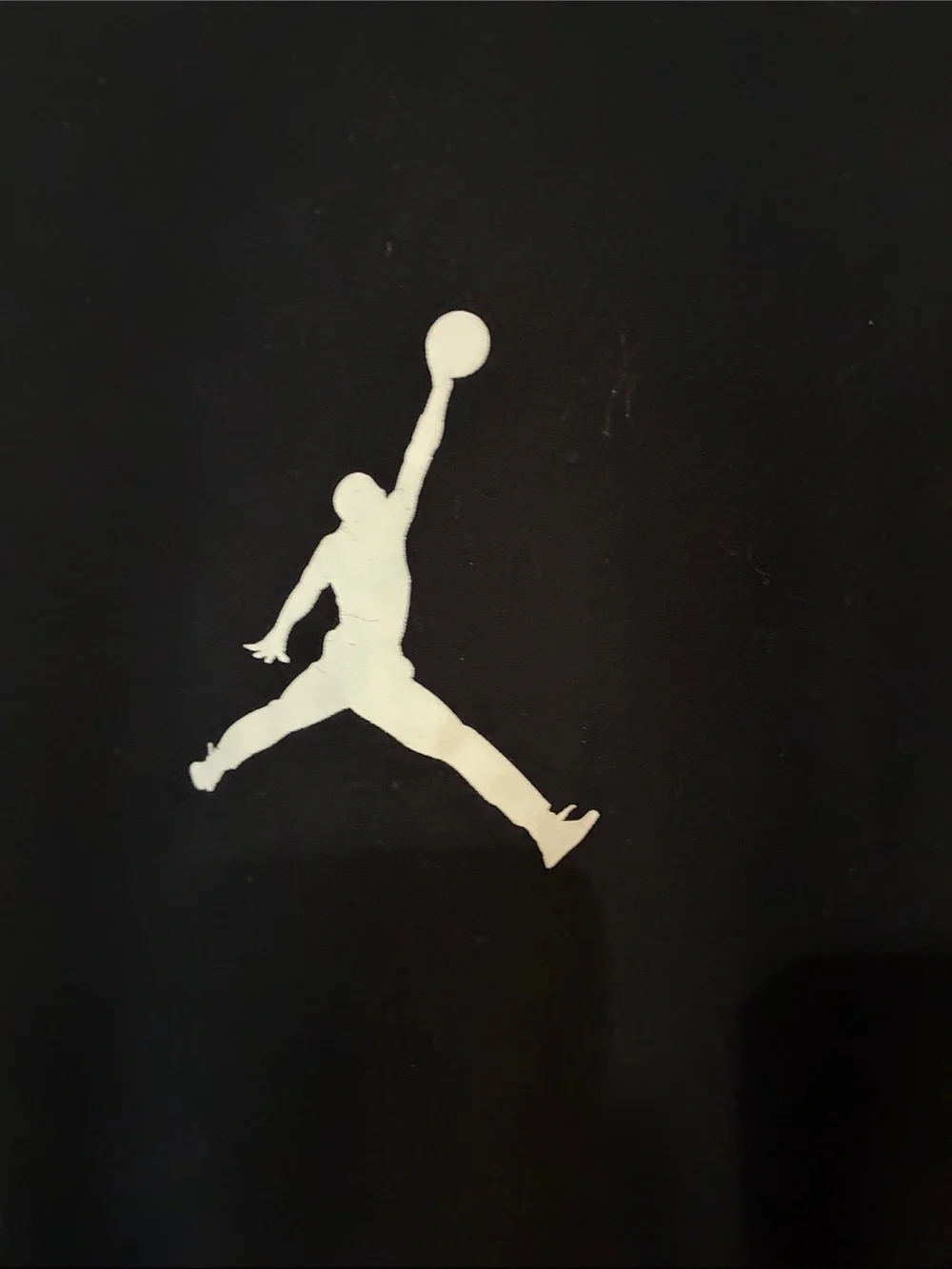 Jordan Black Short-Sleeve Tee with White Jumpman